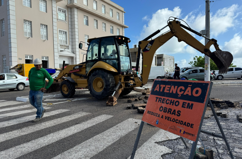  Prefeitura de Natal bloqueia trânsito na Avenida Getúlio Vargas para obras nesta terça-feira (19)